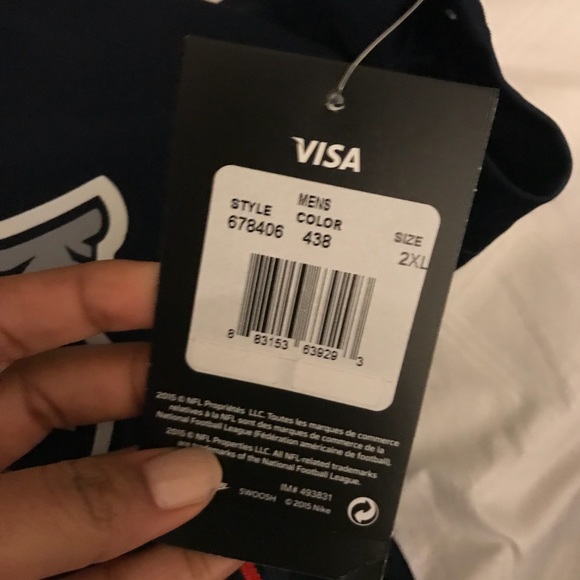 NWT Men's New England Patriots Jersey - Picture 4 of 4